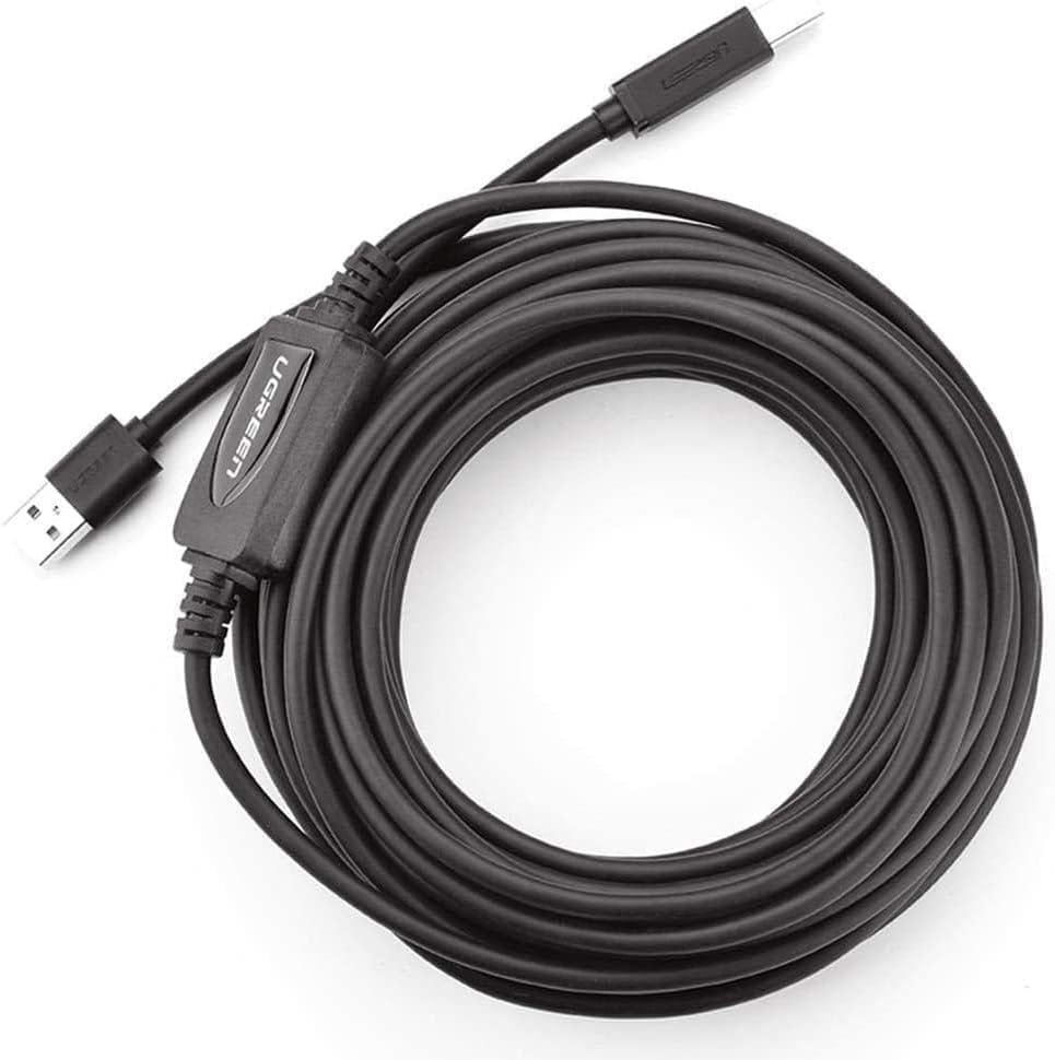UGREEN USB 2.0 A Male to B Male Active Printer Cable 10m (Black) 10374 - Image 2
