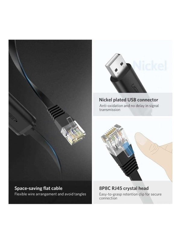 UGREEN CM204-50773 USB TO RJ45 CONSOLE CABLE 1.5M - Image 4