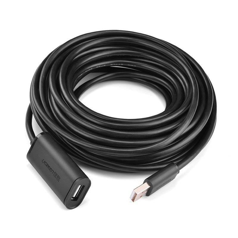 UGREEN Active Cable USB 2.0 Extension Cable 480 Mbps 10 Metres Black (US121 10321) - Image 4