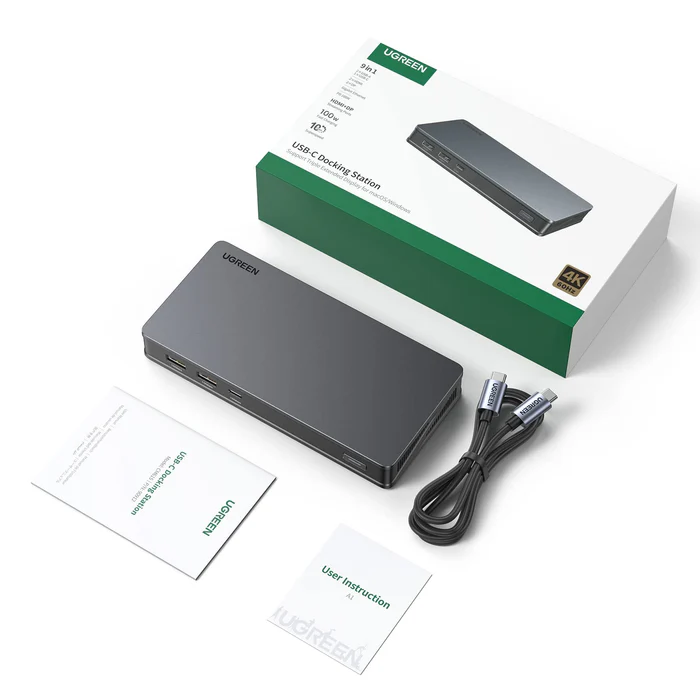 UGREEN USB-C Multi-Function 9-In-1 Docking Station - CM615 90912 - Image 2